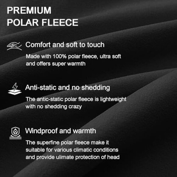Fleece Balaclava Ski Mask Winter Face Cover Versatile Cold Weather Gear main image 4